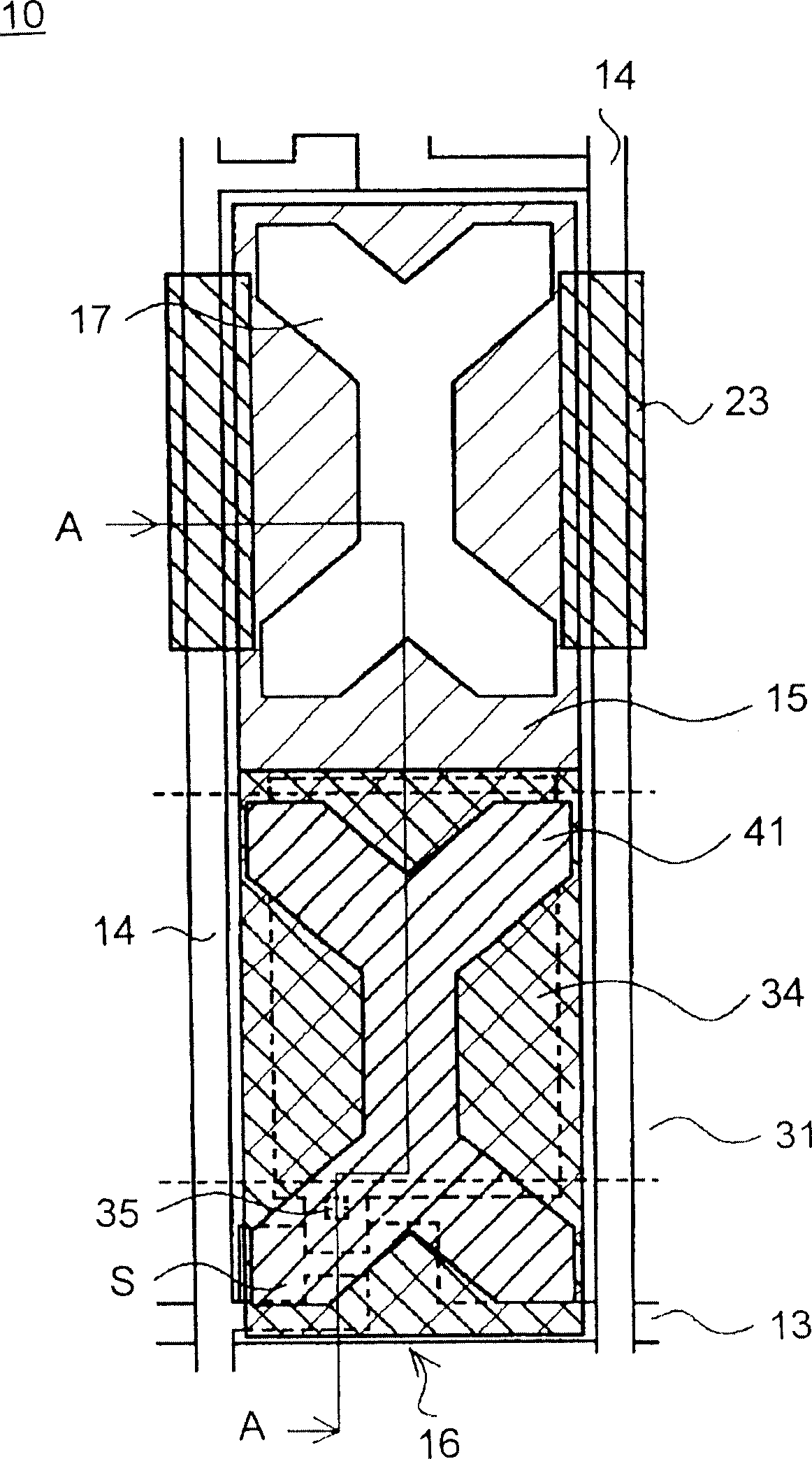 Semitransmissive liquid crystal display panel