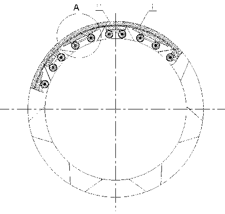 Electromagnetic-heating tire vulcanizing device capable of controlling heat source temperature segment by segment