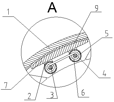 Electromagnetic-heating tire vulcanizing device capable of controlling heat source temperature segment by segment