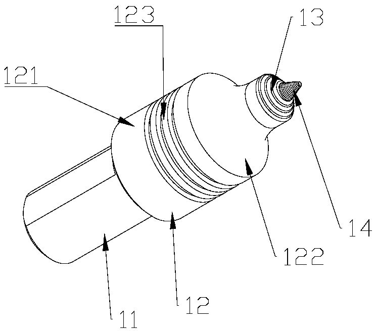 Stirring head for friction stir welding of fillet joint