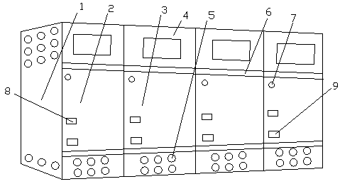 Low-voltage fixed electrical cabinet