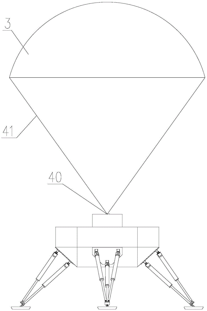 A walking robot with landing buffer function