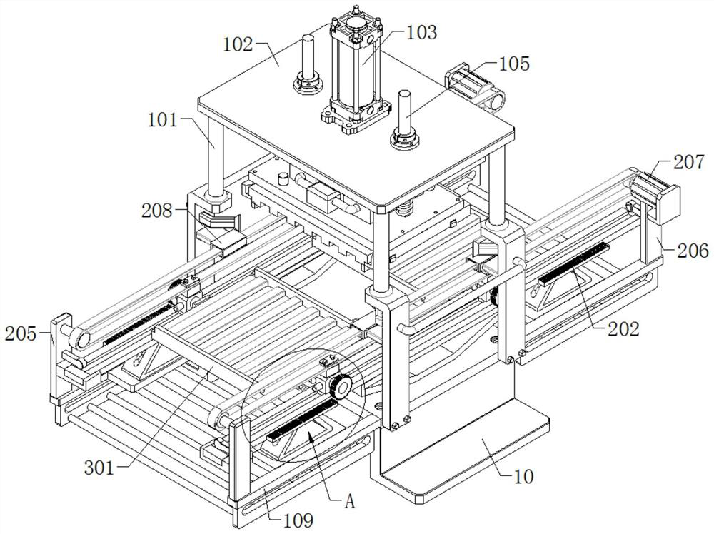 Manufacturing mold of honeycomb filler for water supply and drainage and use method of manufacturing mold