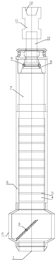 Baffle closed soil fetcher