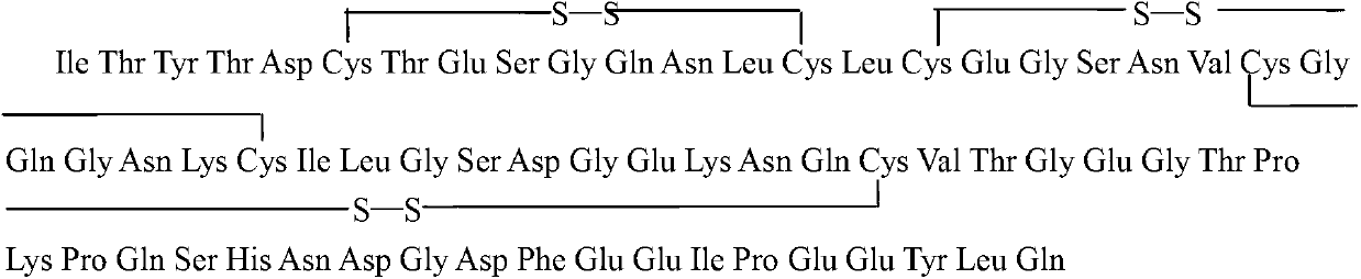 Hirulog as well as preparation method and application thereof