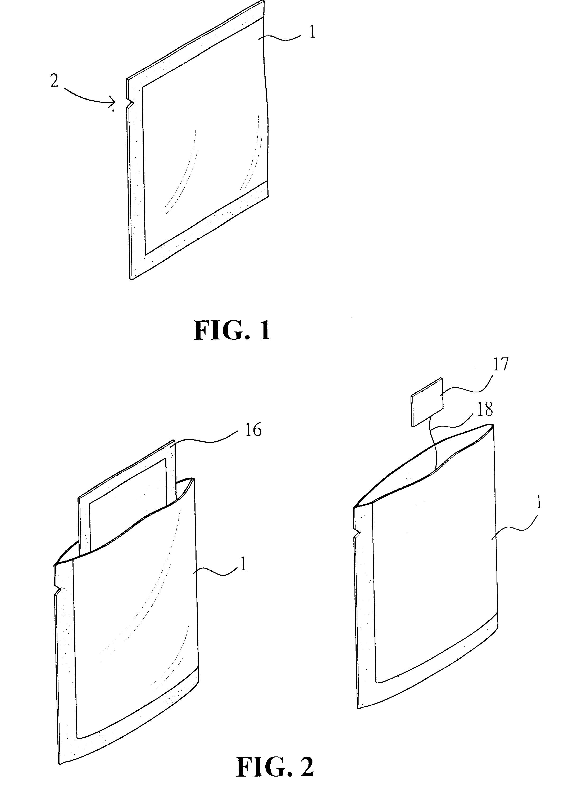 Filling device of a dual layered filling and packing device