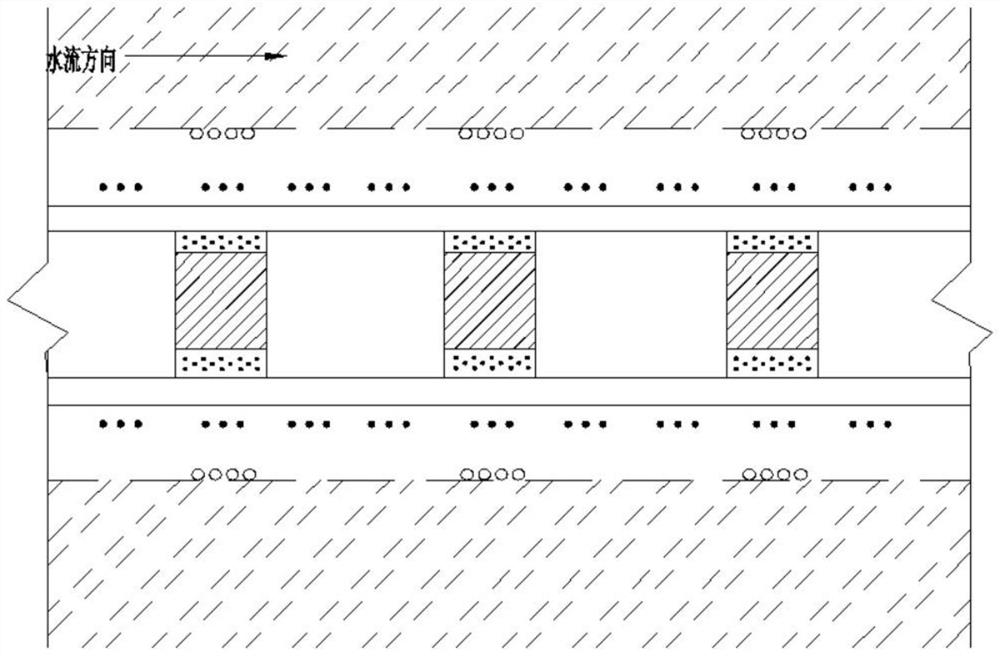 Combined trapezoidal ecological ditch