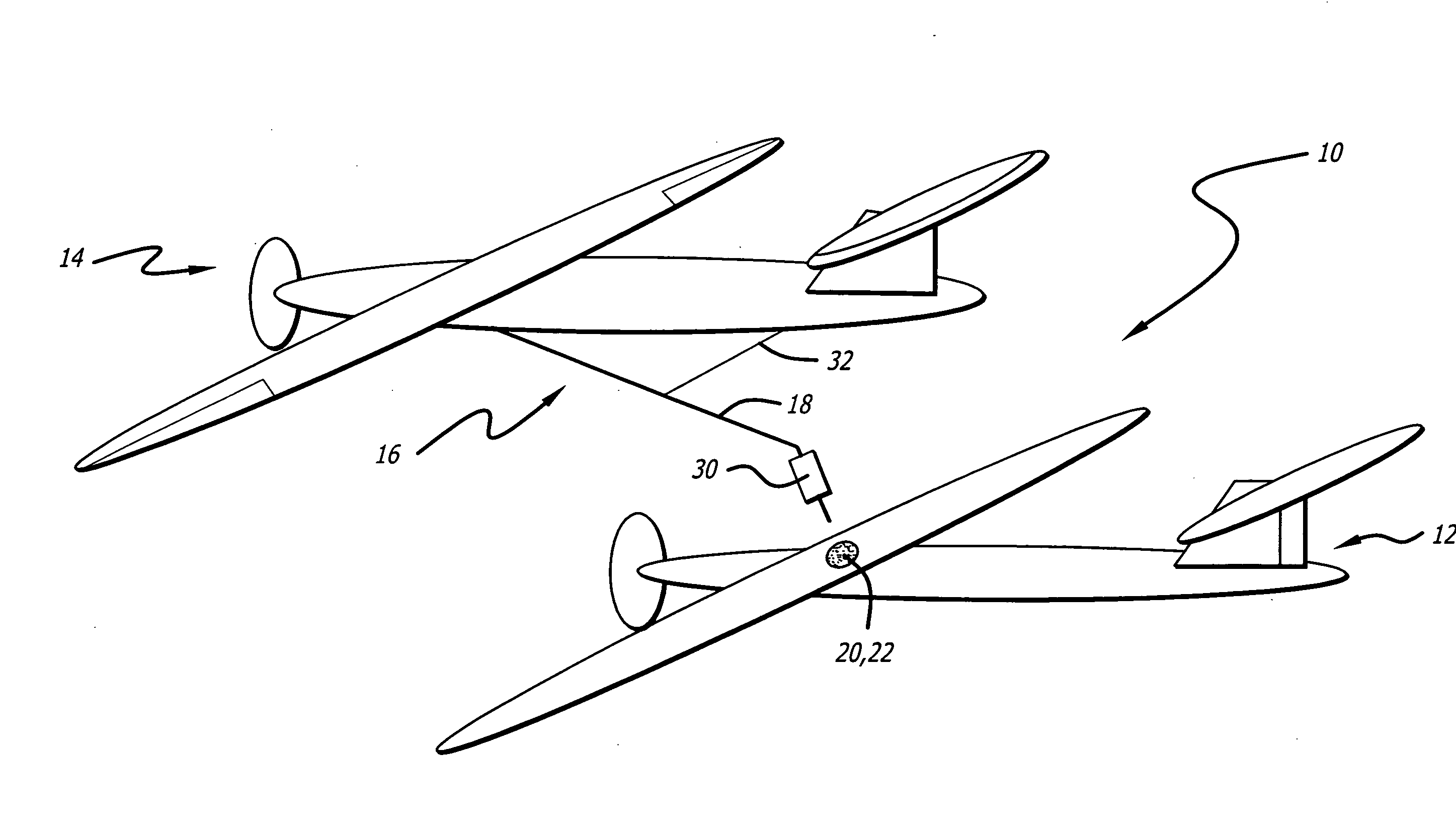 Method and system for inflight refueling of unmanned aerial vehicles