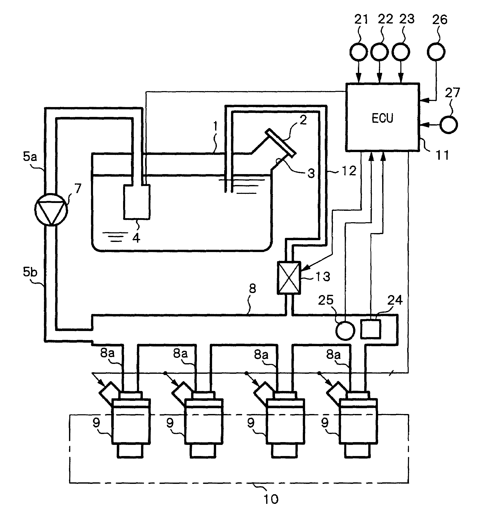 Fuel supply apparatus for engine and control method of same