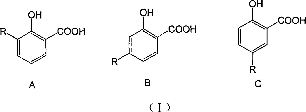 Long-chain alkyl salicylic compound as well as preparation method application thereof