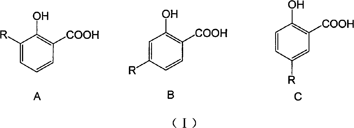 Long-chain alkyl salicylic compound as well as preparation method application thereof