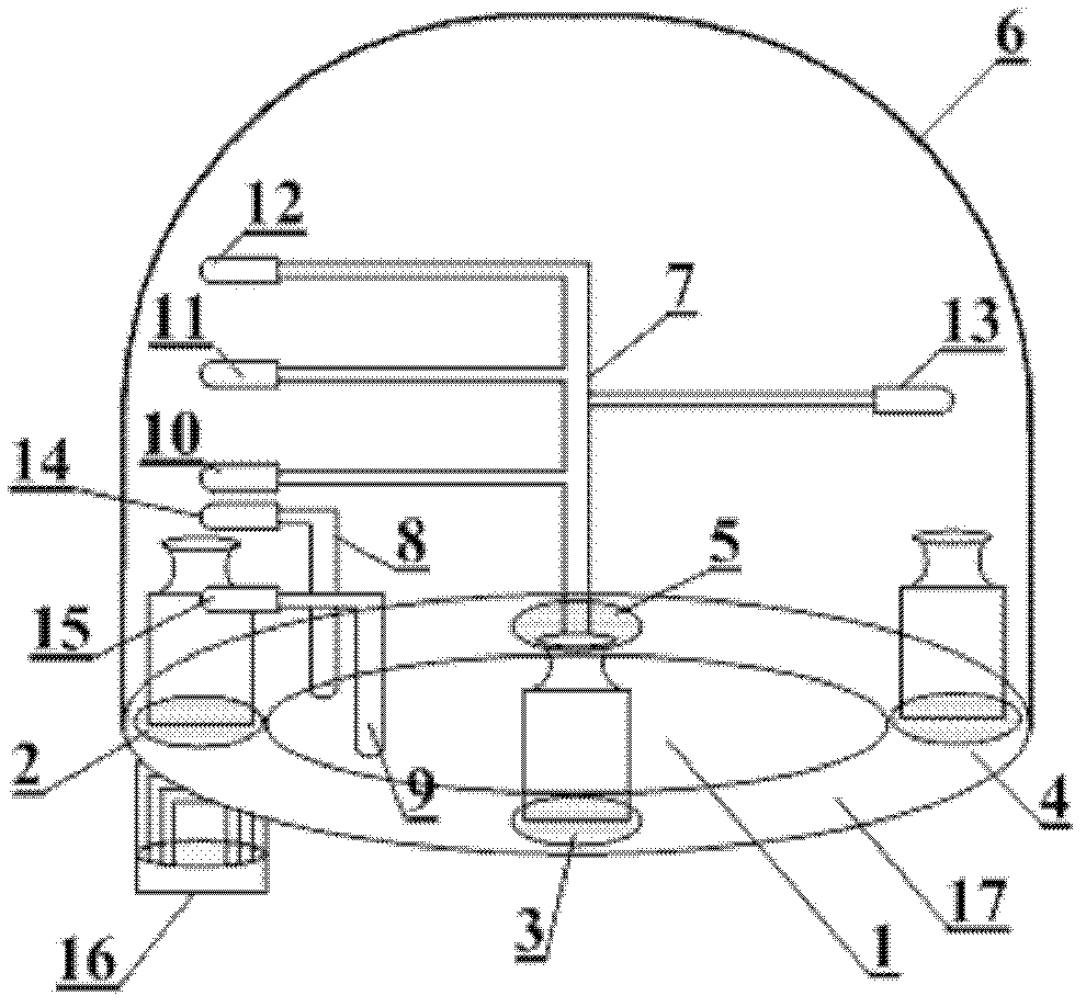 Method and device for measuring air density in weight mass measurement