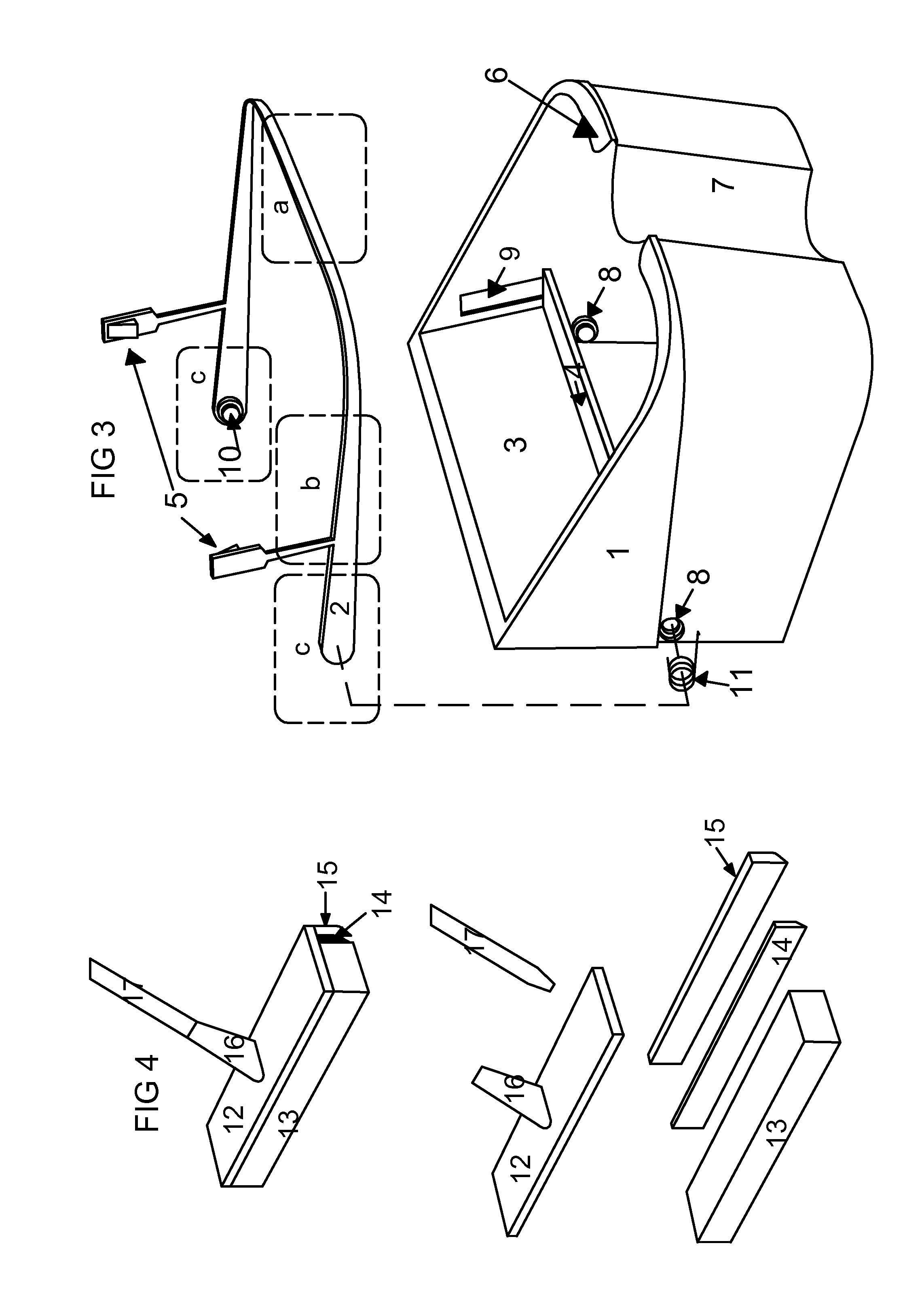 Mop and container system for the drainage of liquids