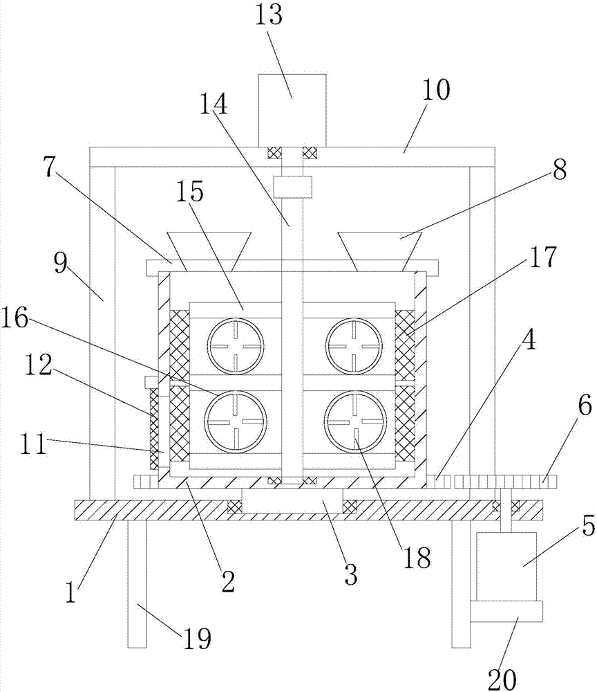 Efficient sand mixer