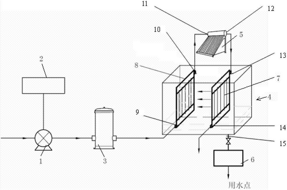 Solar membrane distillation seawater desalination plant for sea island