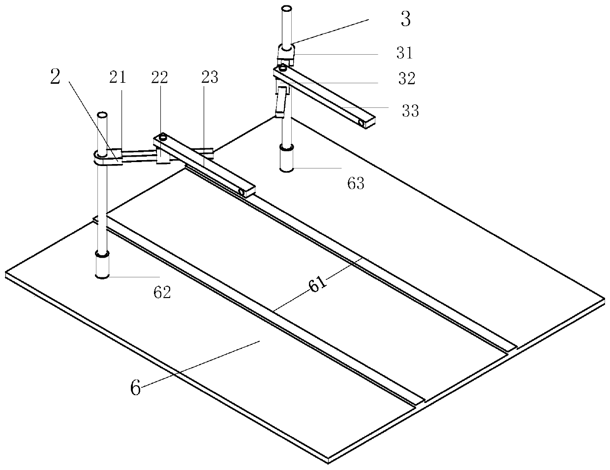 Three-turn-one-shift decoupling ankle joint rehabilitation robot