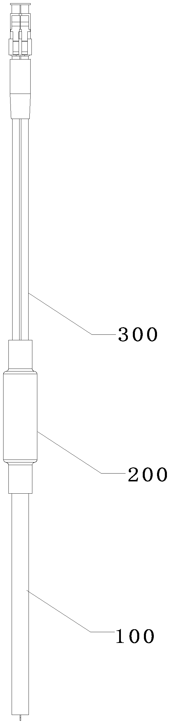 Optical cable branch line protection structure