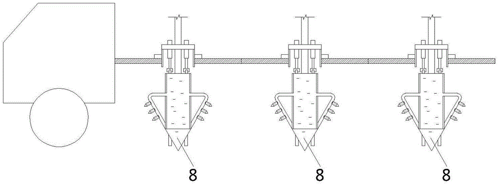 Guniting processing device for pavements on soft foundations