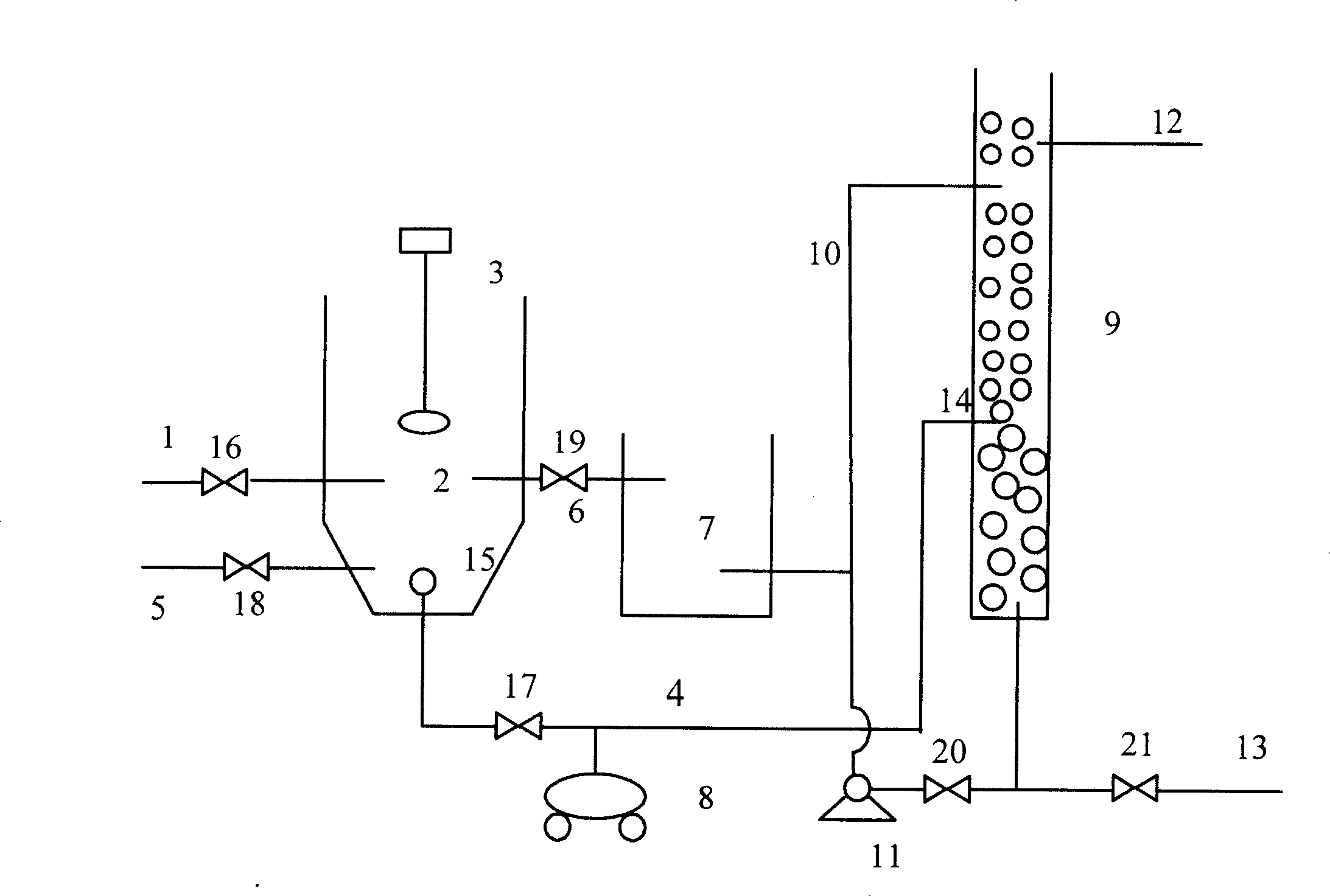 Biological sewage-treating process