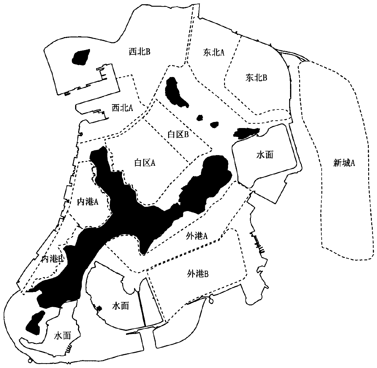 Analysis and control method of urban form based on three elements of plane pattern and fractal calculation