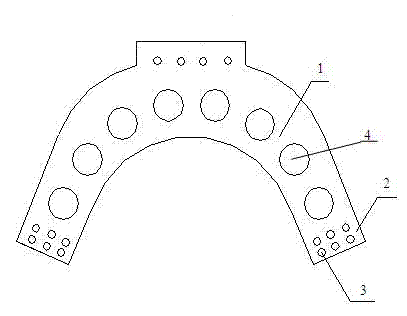 Multiple arched porous metal damper