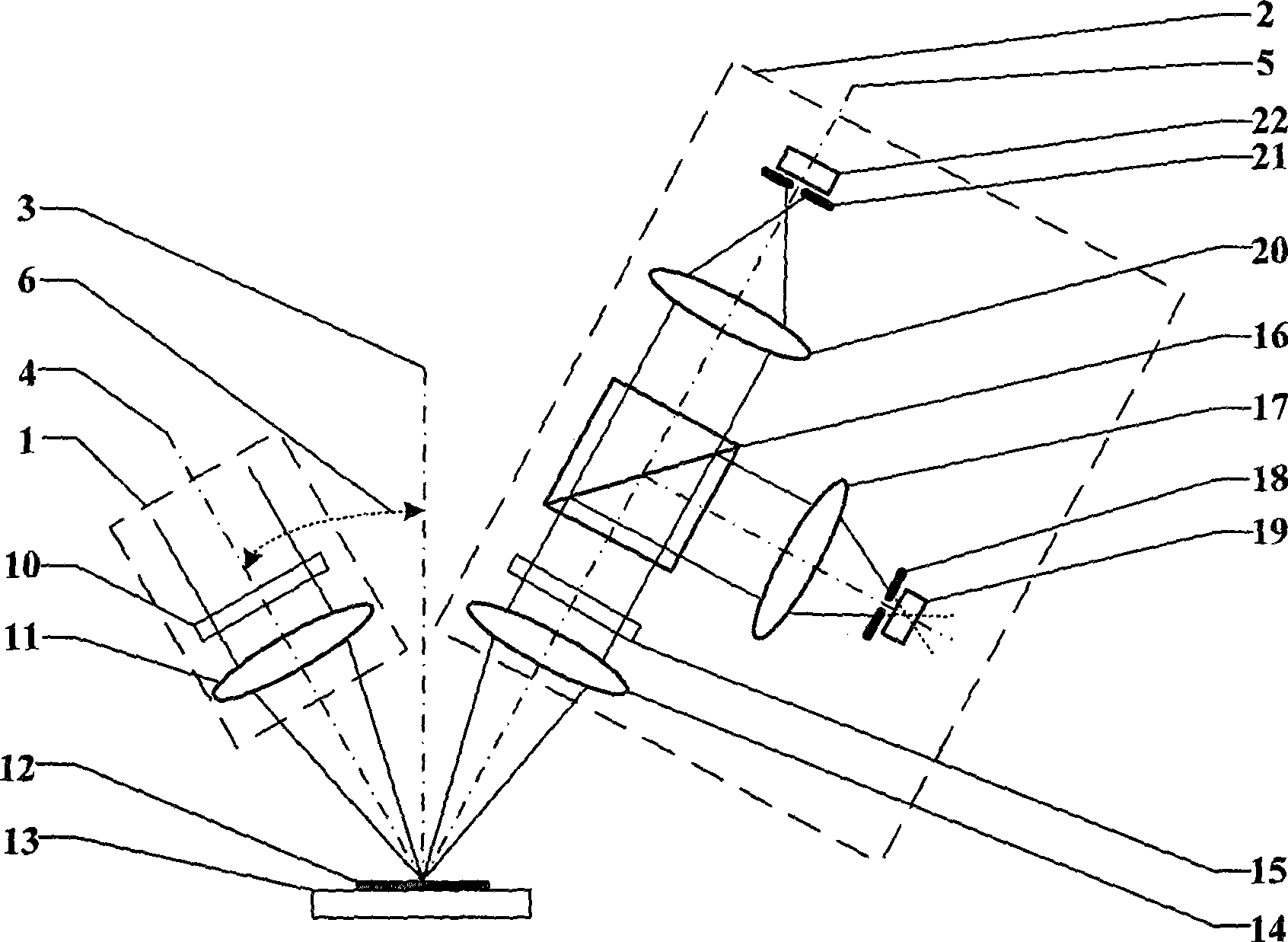 Ultra-resolution dual shaft differential confocal measurement method and device