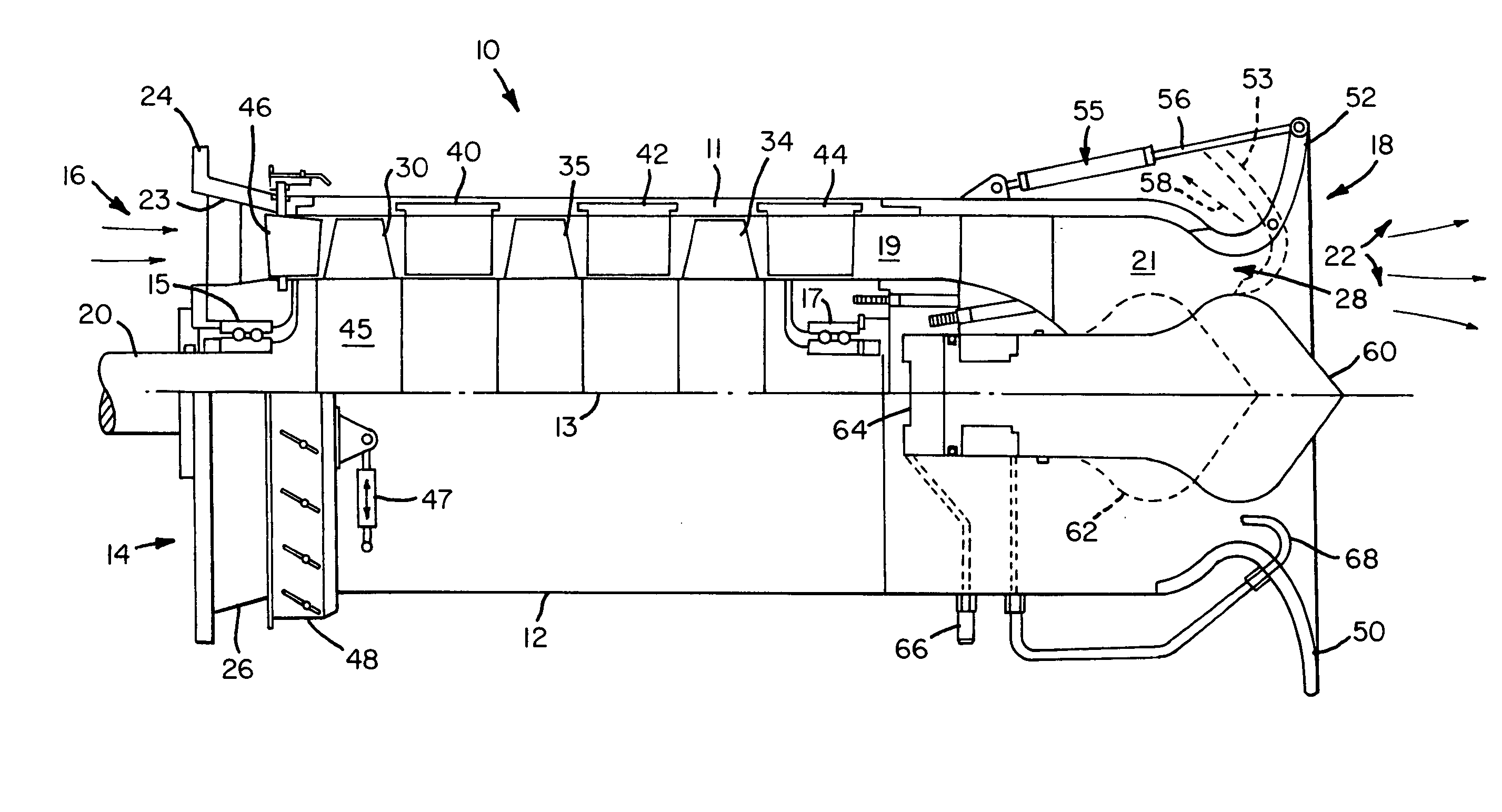 Axial flow pump or marine propulsion device