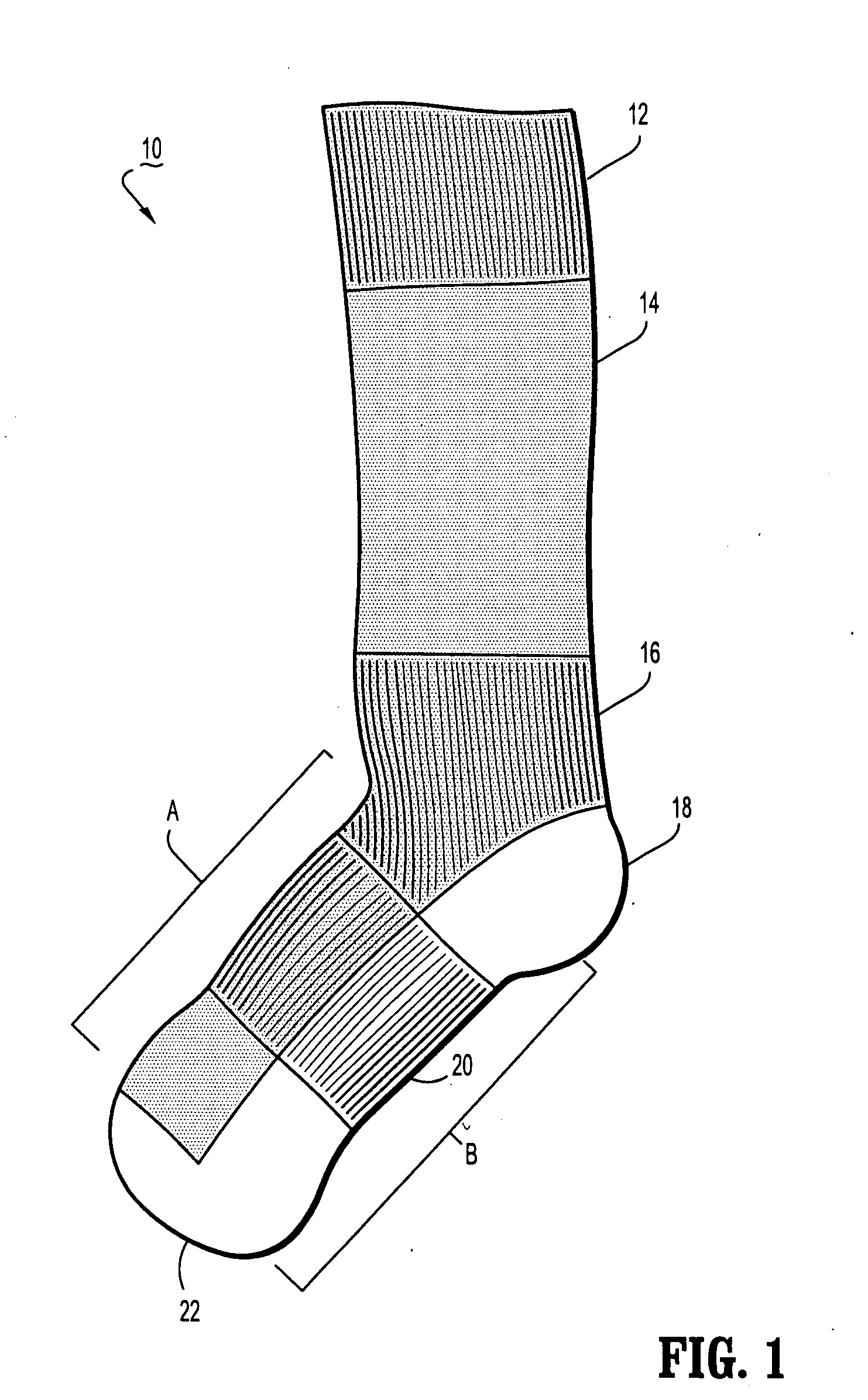 Therapeutic sock for diabetics