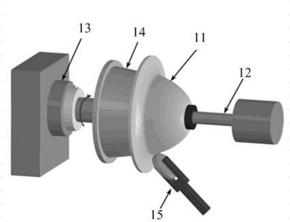 Antenna reflector machining device