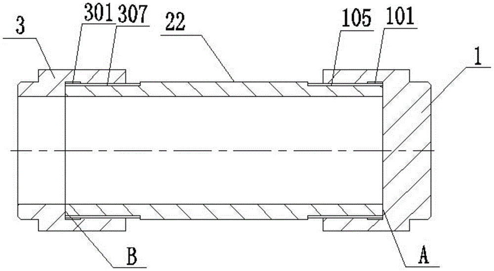 A pressing and hammering assembly tooling