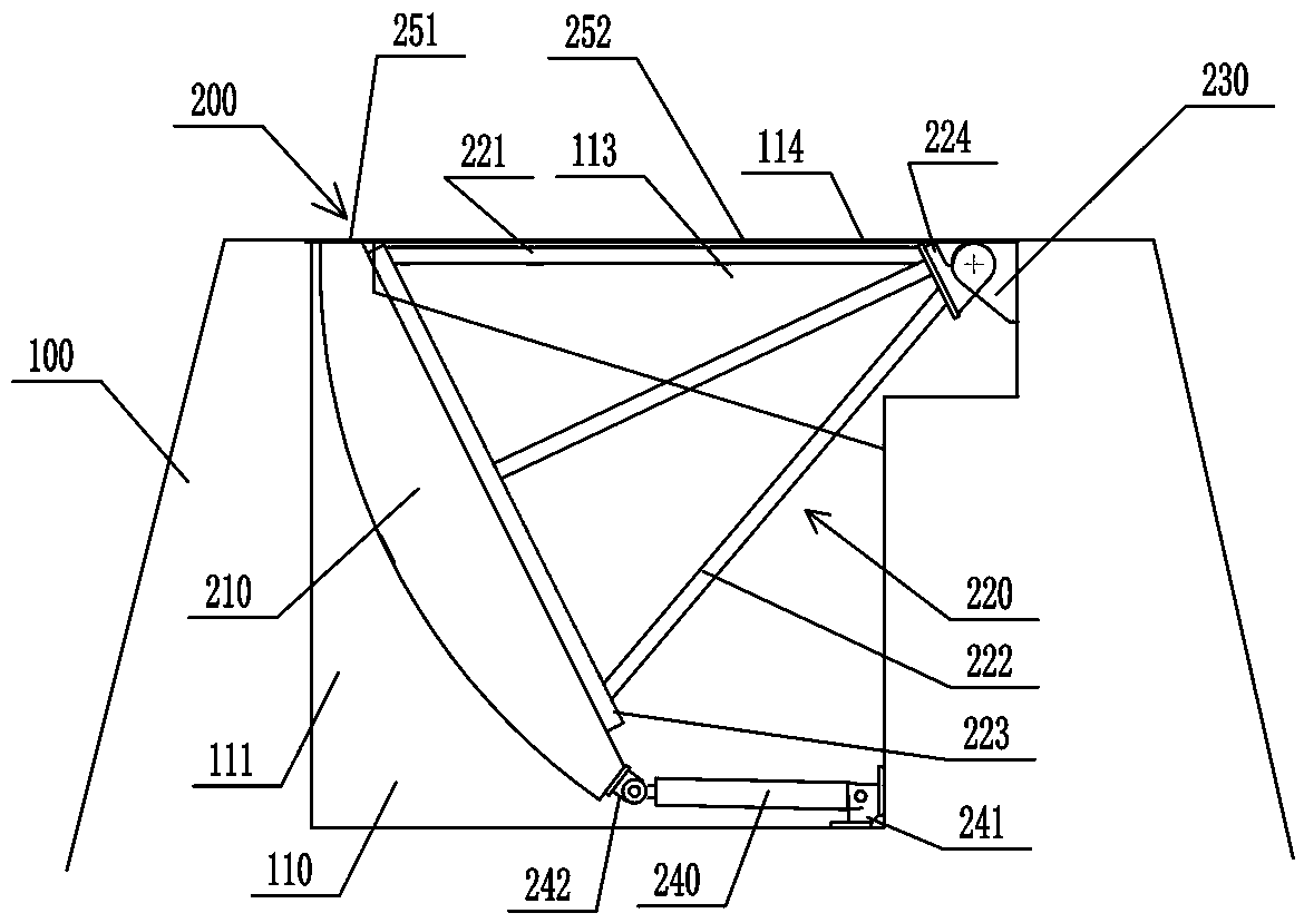 Improved hidden movable flood bank and flood preventing method thereof