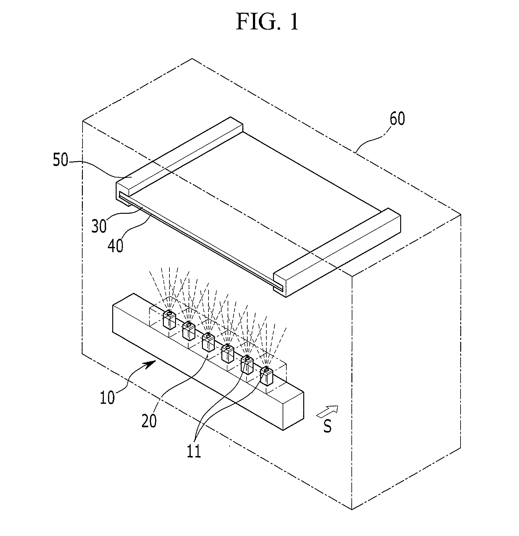 Device and method for depositing organic material