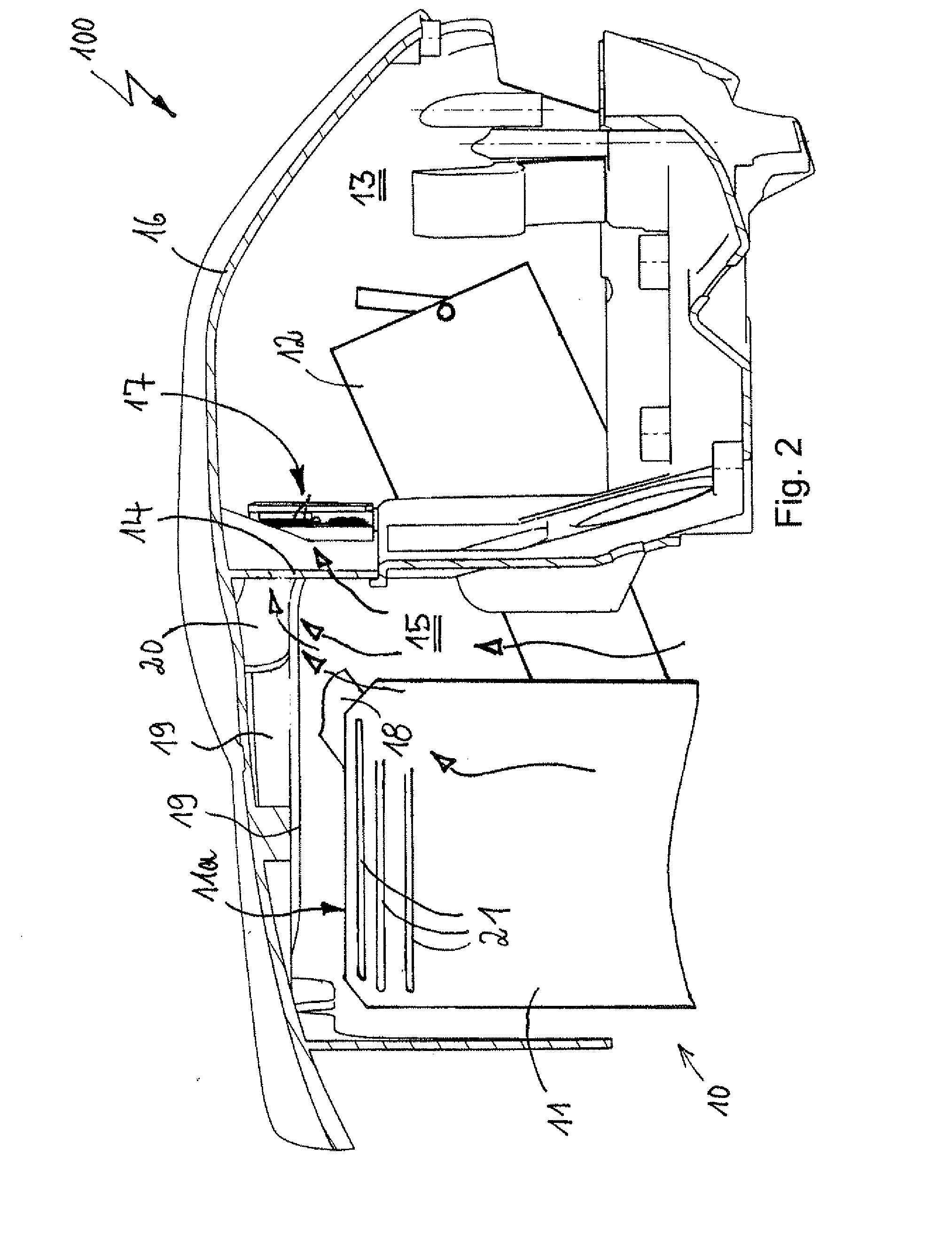 Motor-driven implement having improved carburettor preheating