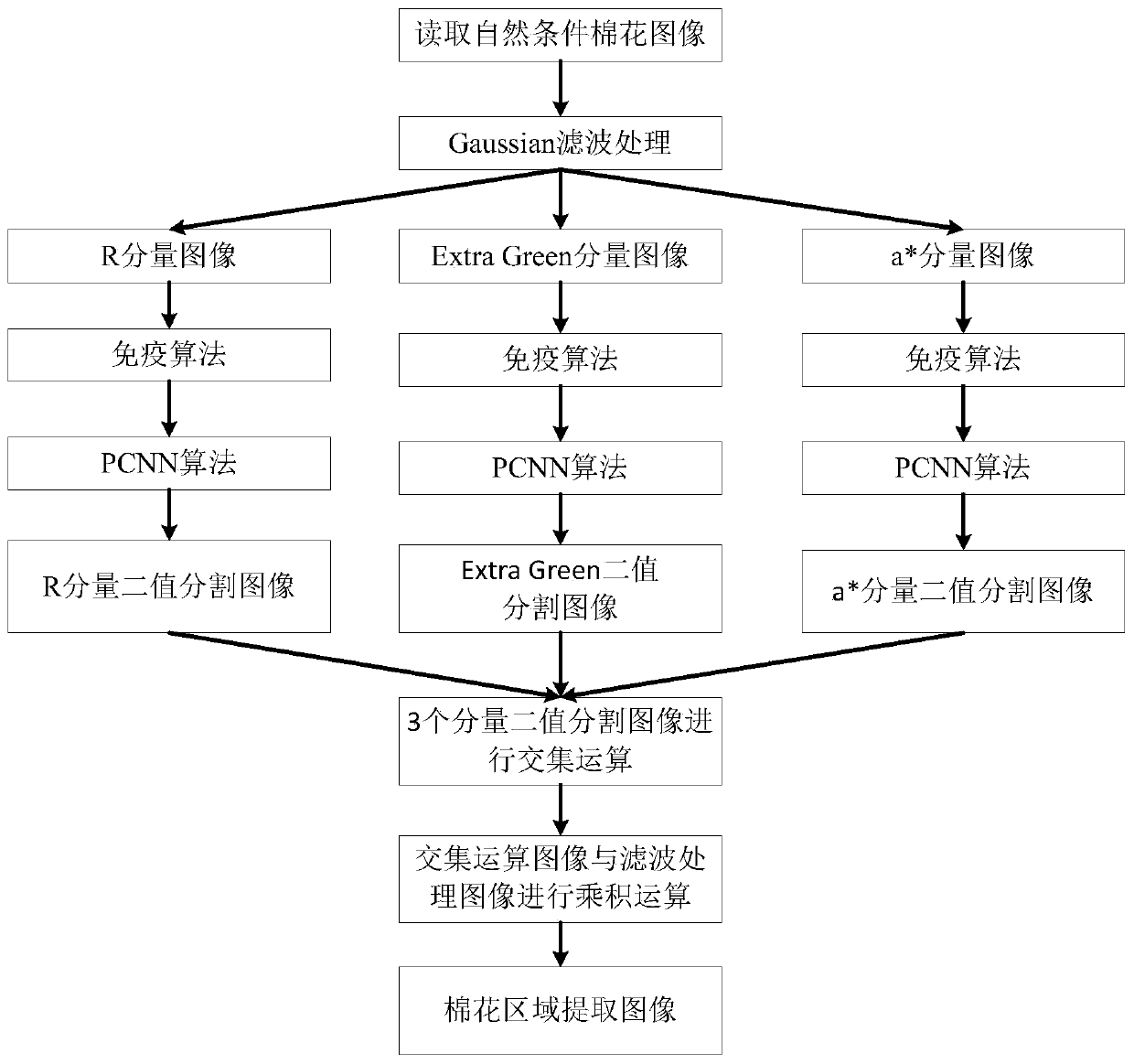 Cotton image segmentation method and device in natural environment