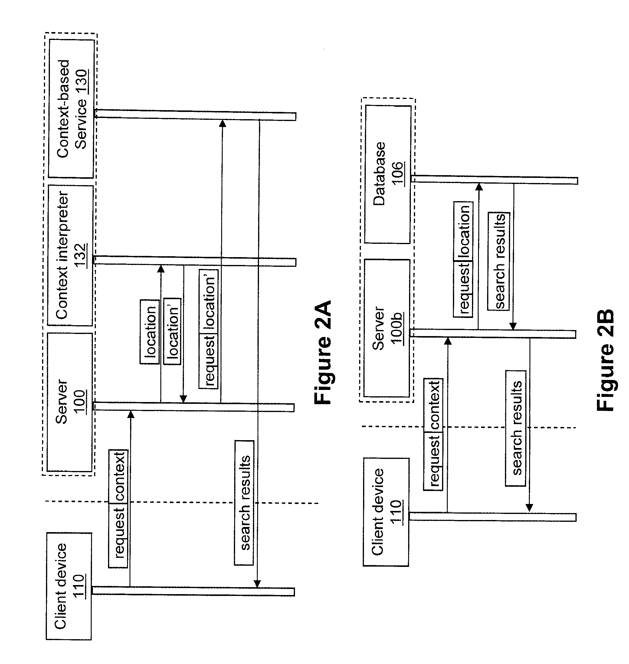 Text display of geo-referenced information based on relative distance to a user location