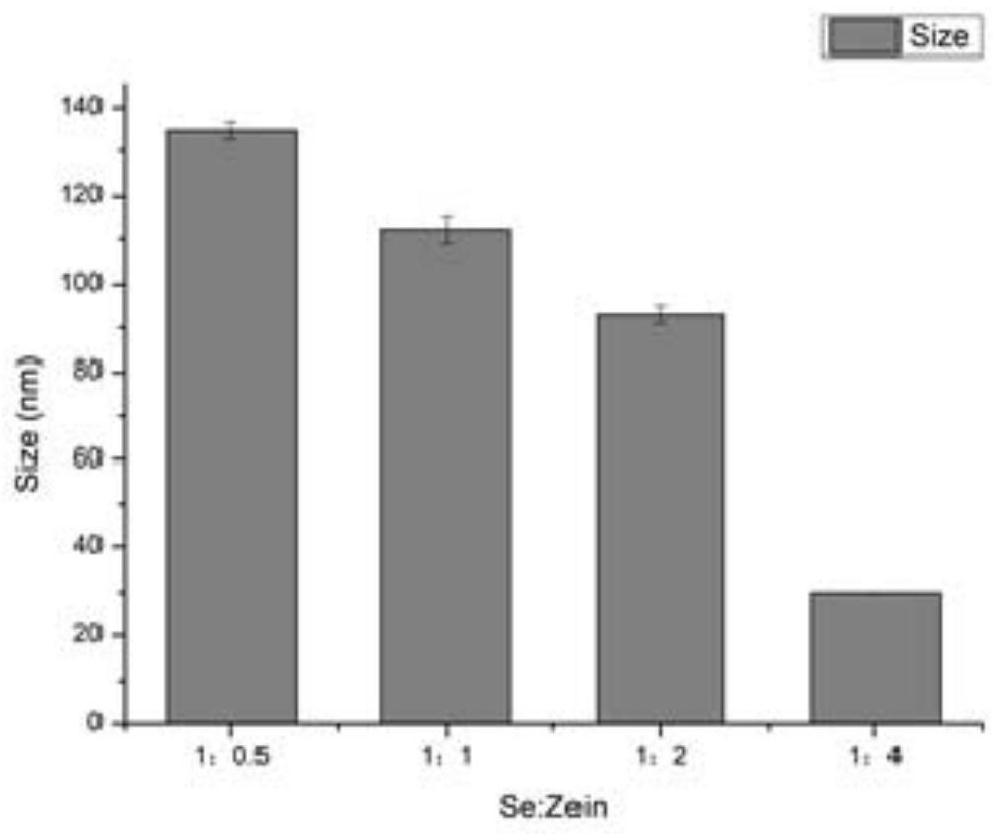 Nano-selenium-zein composite nano-particle and preparation method thereof