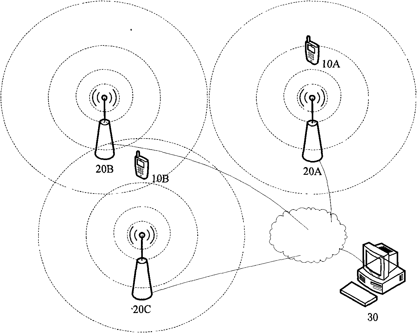 Area positioning system and method thereof