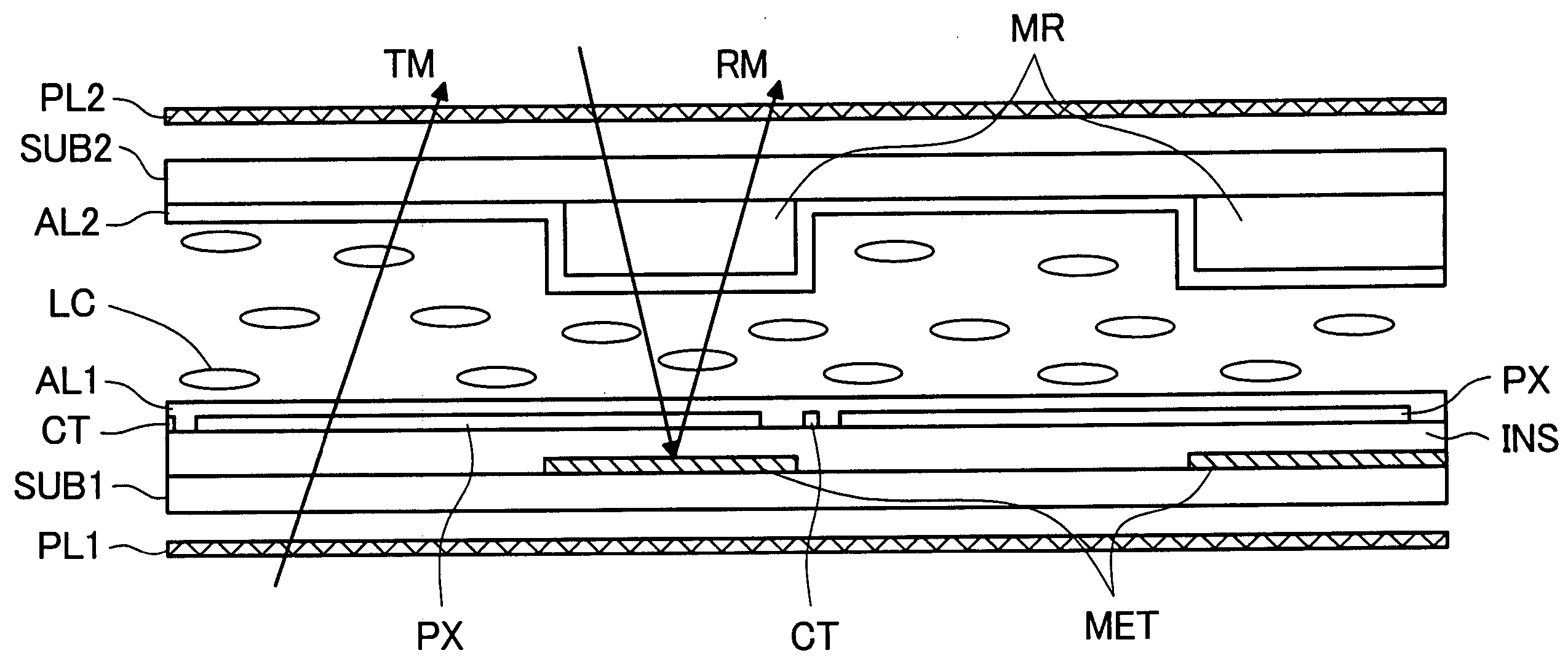 Transflective liquid crystal display device