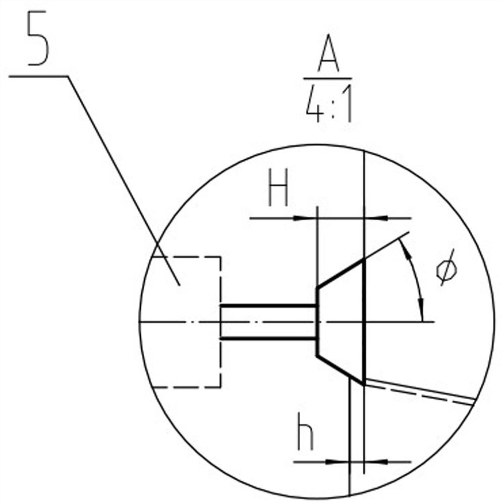 Special high-speed integral rubber tapping tool and design method