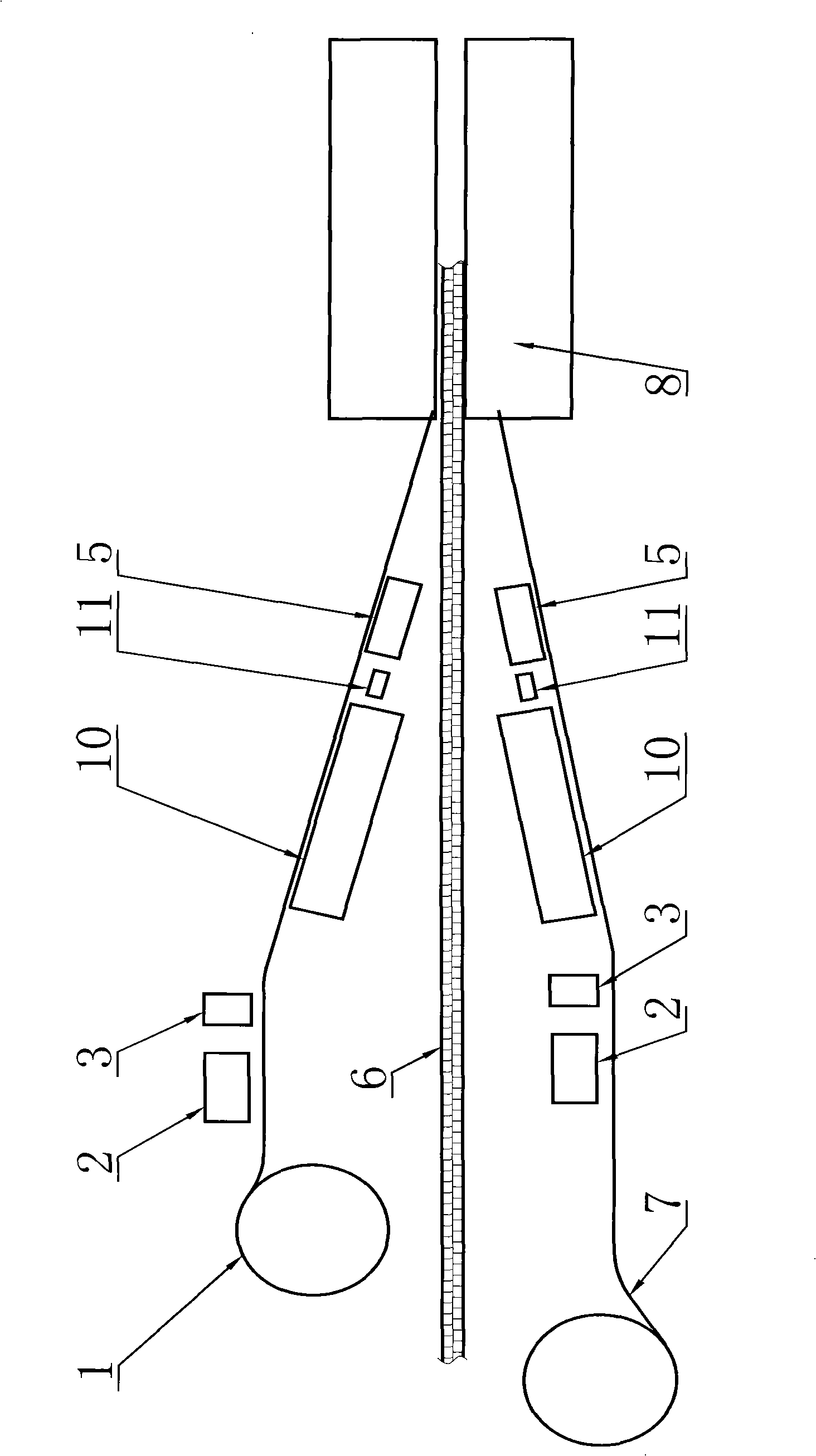 Manufacturing process for metal thermo-insulation sandwich board