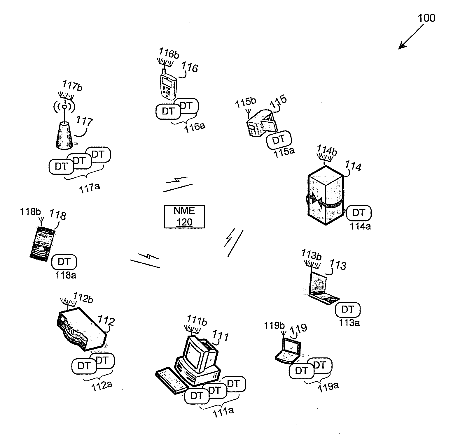 Method and system for MIMO transmission in a distributed transceiver network