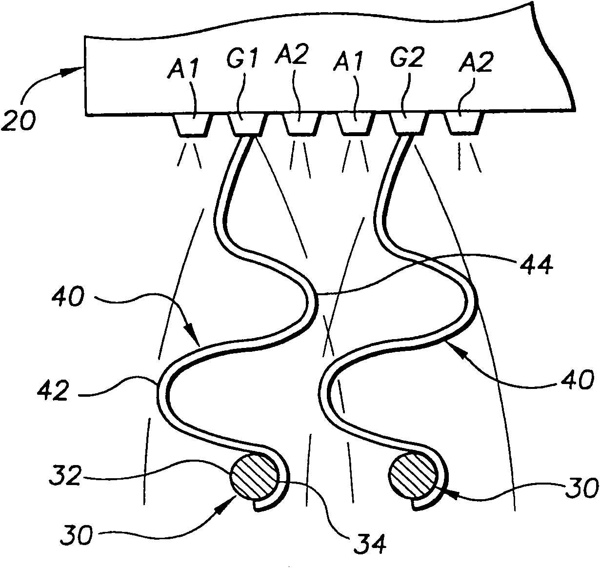 Elastic strand coating process