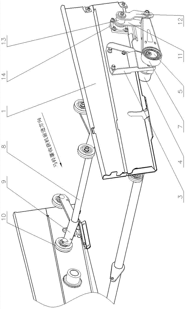 Potato and soil separation regulating device for potato lifter