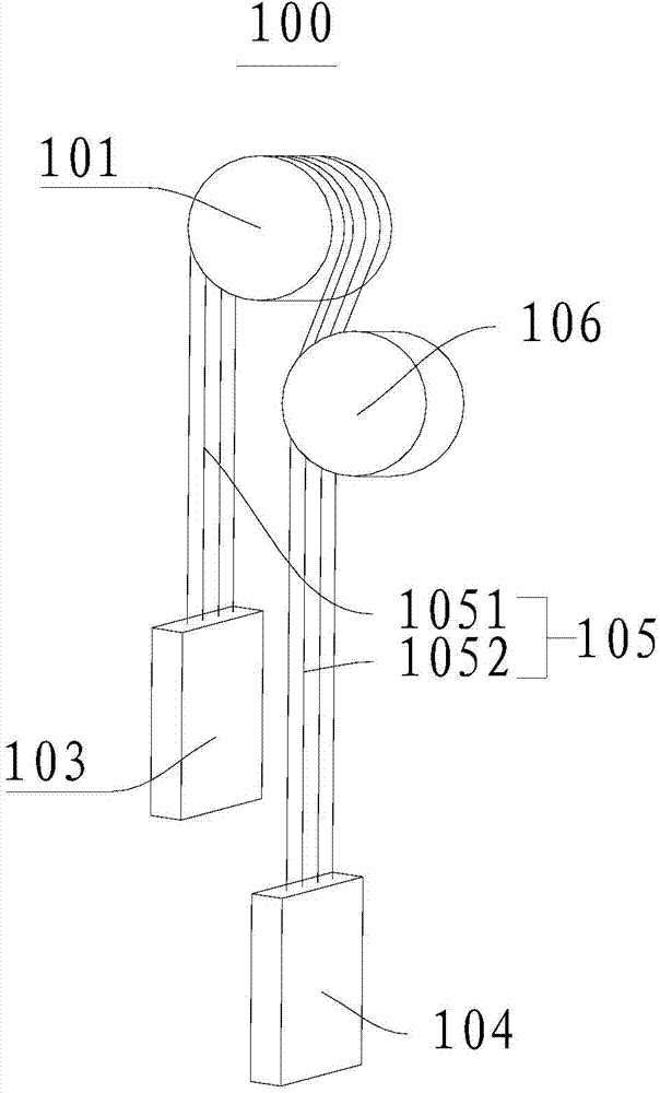 Friction type mine hoisting system