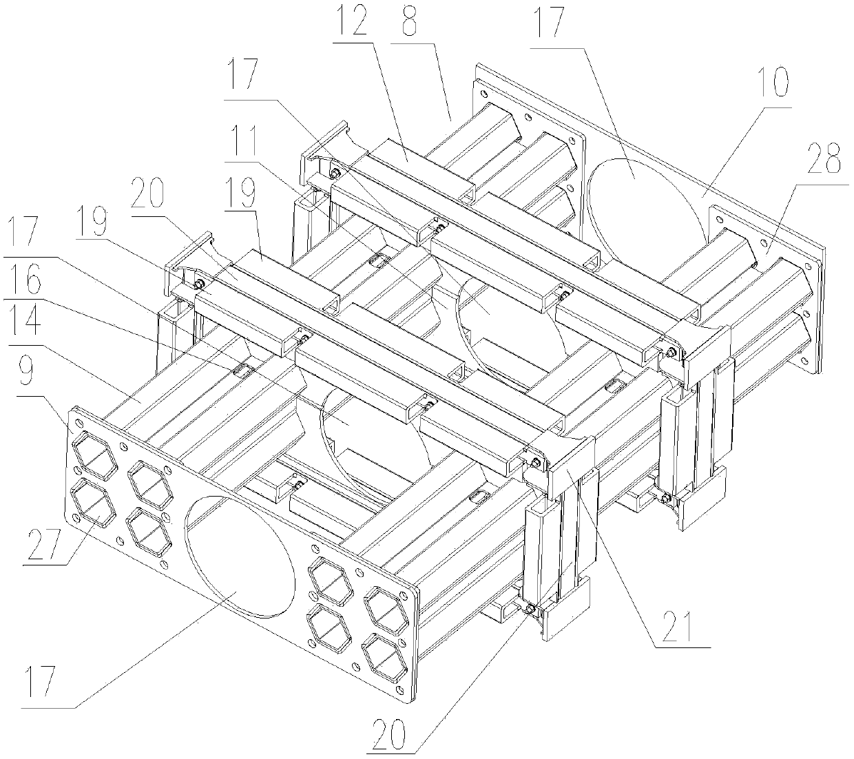 Railway vehicle front-end energy absorbing device