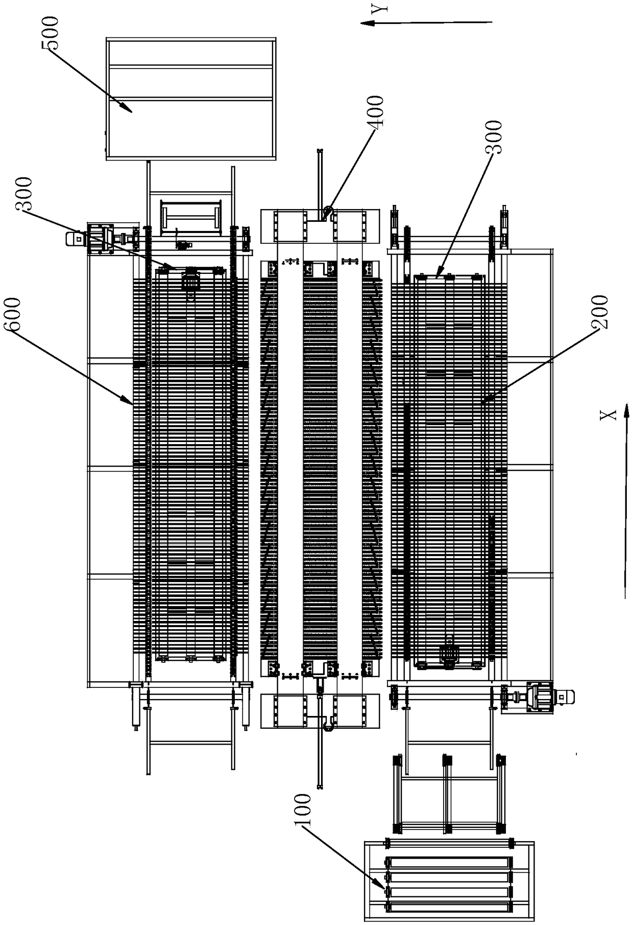 Horizontal hot-pressing machine set