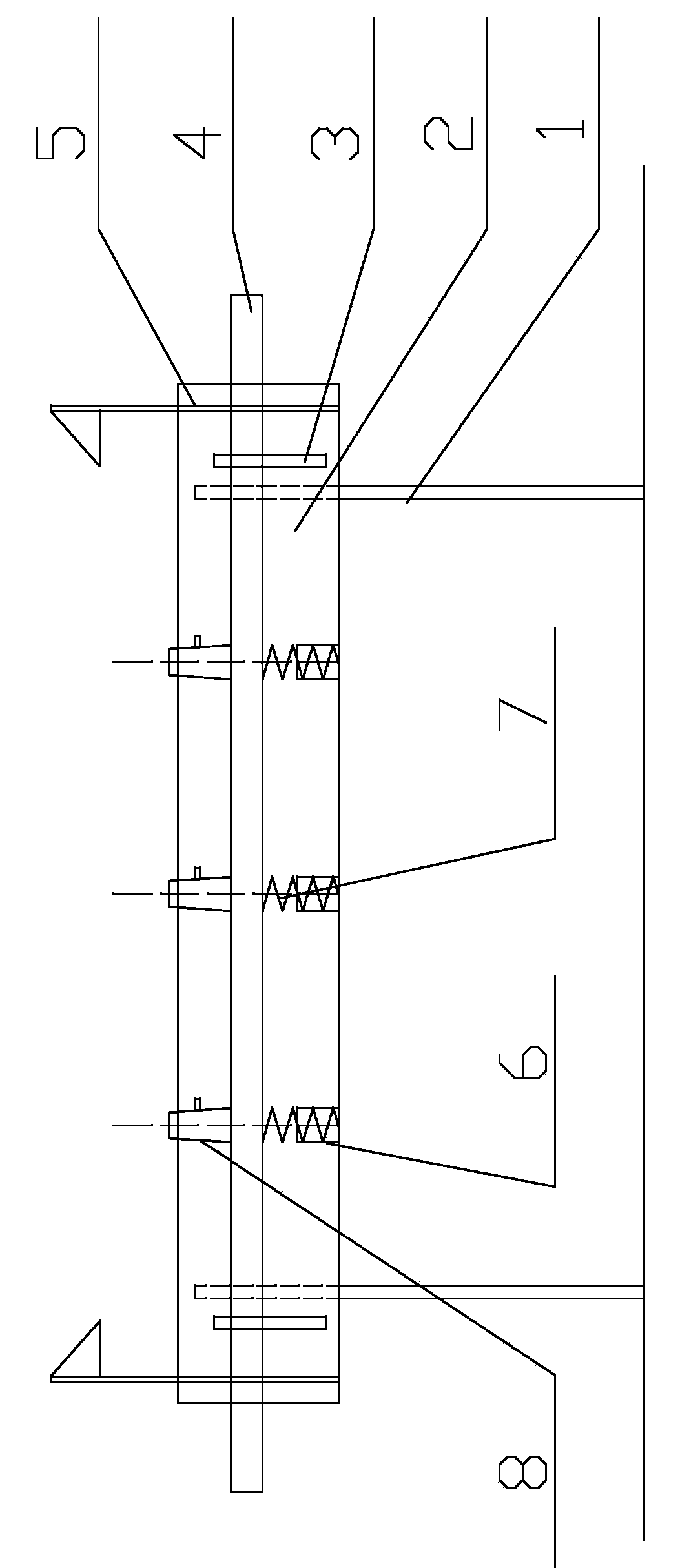 Simple device for assembling pressure steel pipe stiffening ring