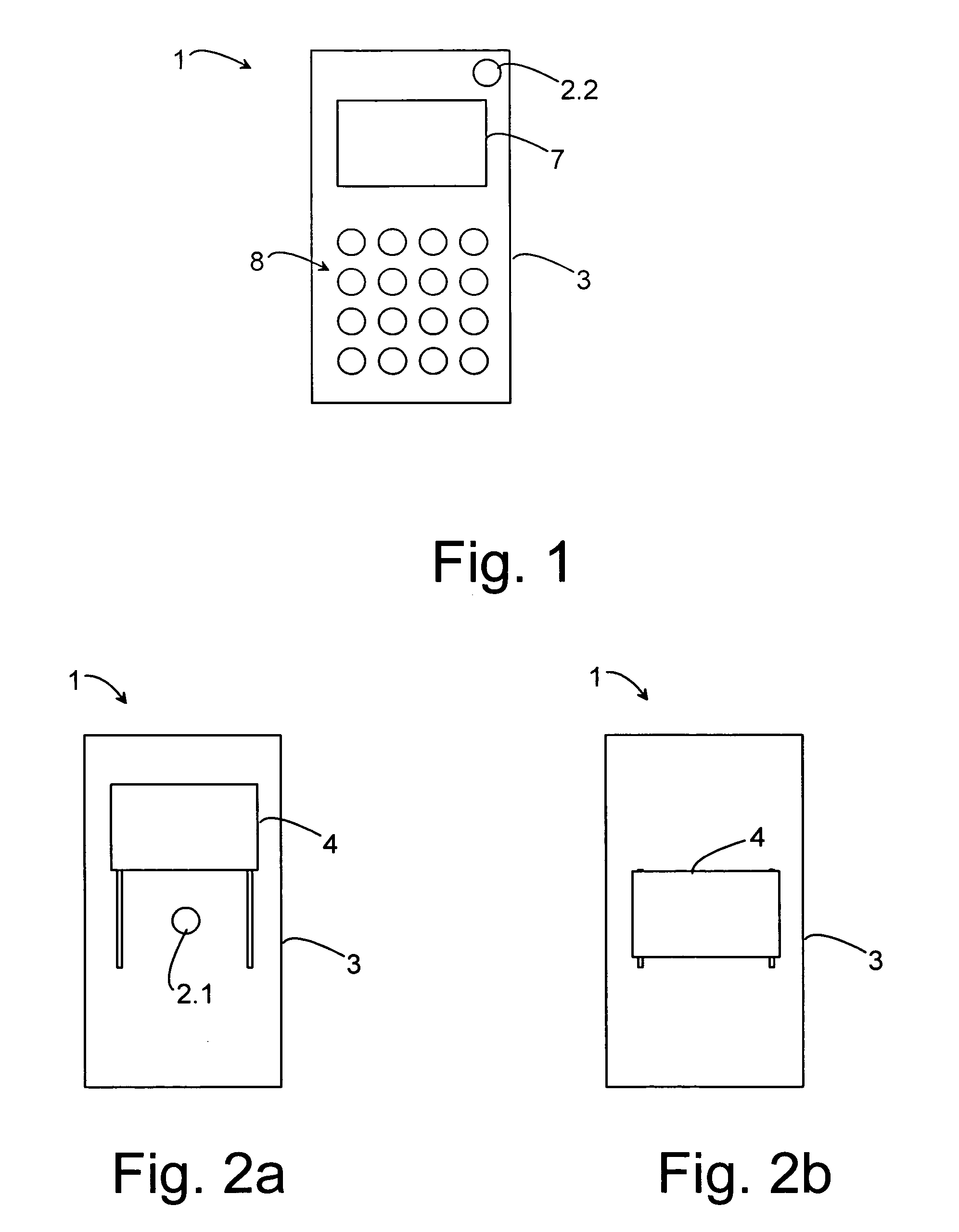 Device comprising camera elements