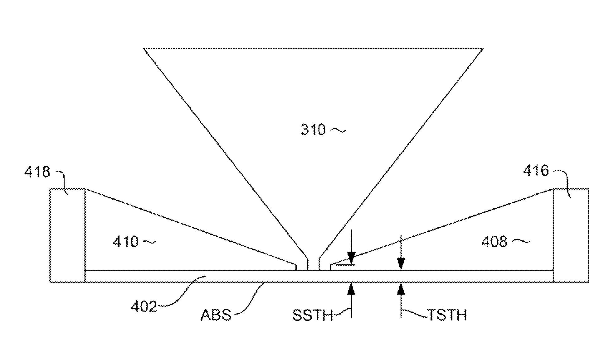 Perpendicular write head with independent trailing shield designs