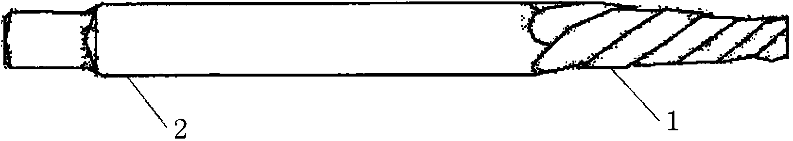 Method for separating broken screw in screw hole